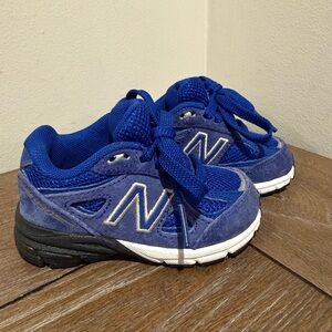 New Balance 990 Blue/White Toddler Sneakers KJ990UVI - SZ 4 C